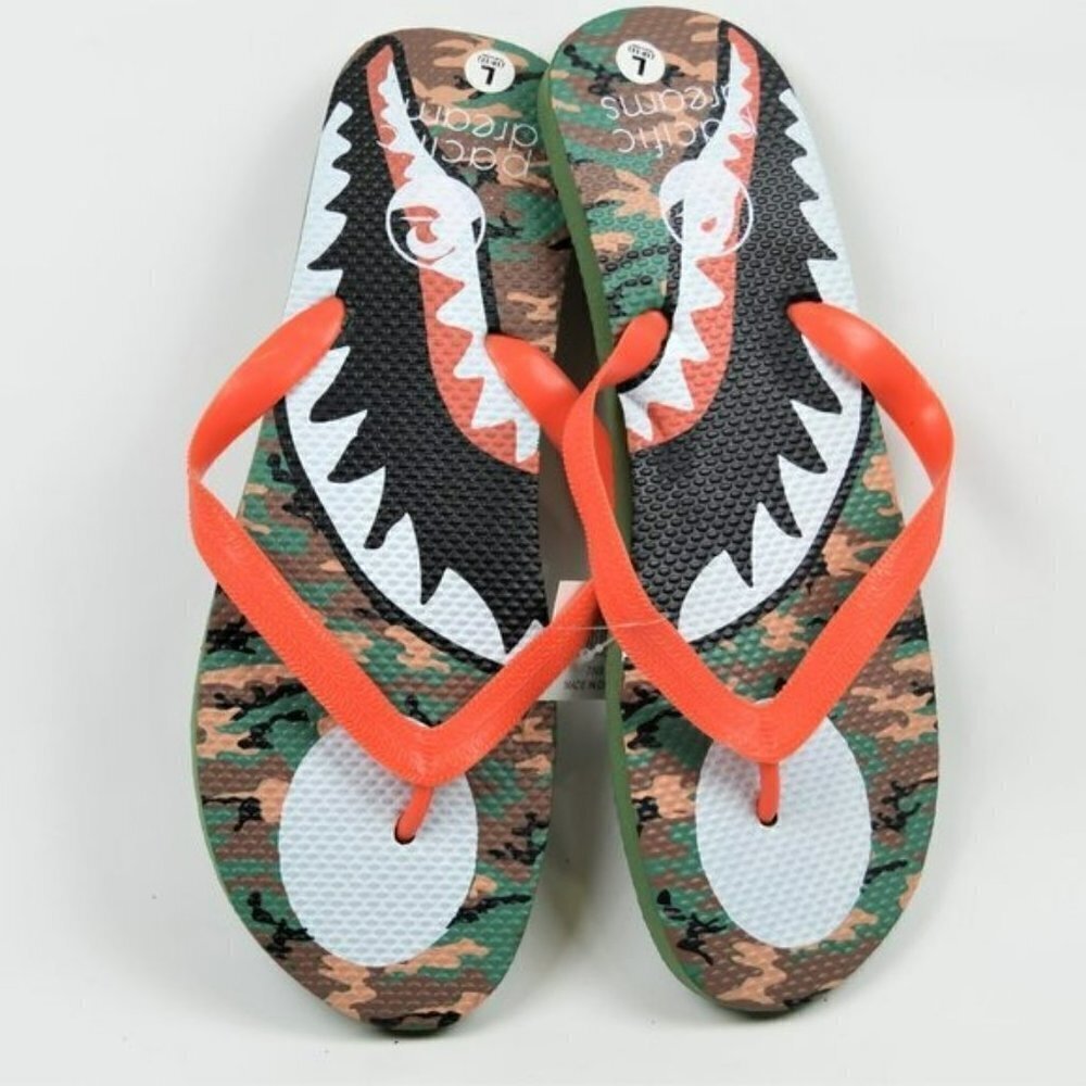 NWT Men's Pacific Dreams Beach Casual Sandals Flip Flops